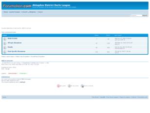 Free forum : Abingdon District Darts League