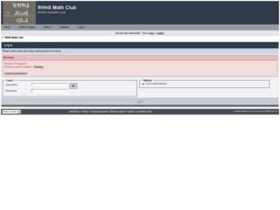 Free forum : RHHS Math Club